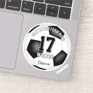 Sticker équipe de football esprit filles garçons nom de l'