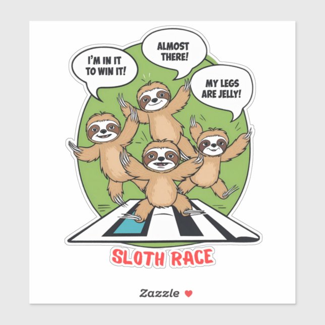 Sticker Équipe d'exécution de Sloth (Feuille)