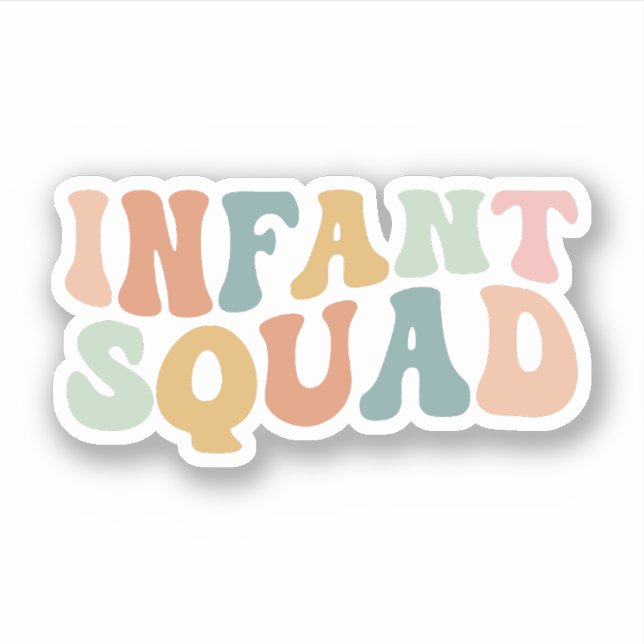 Sticker Équipe pour nourrissons, Enseignant pour nourrisso (Devant)