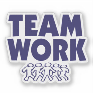 Sticker Équipe Travailler avec une récompense graphique ou