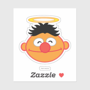 Sticker Ernie Souriant visage avec Halo