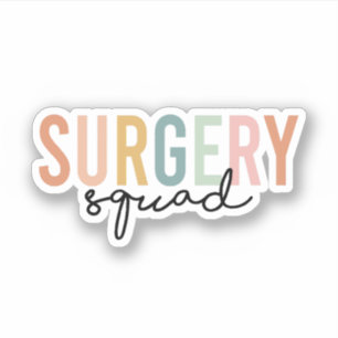 Sticker Escadron De Chirurgie, Salle D'Exploitation Infirm