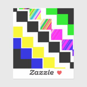 Sticker Escaliers colorés
