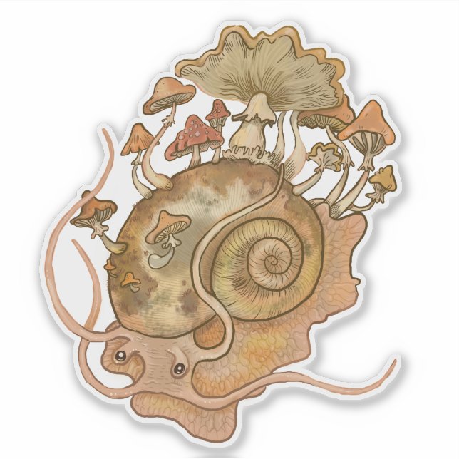 Sticker Escargot Shroom (Devant)