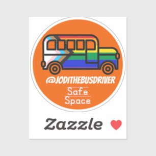 Sticker Espace sécurisé Orange