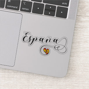 Sticker Espagne, Espagne, drapeau cardiaque