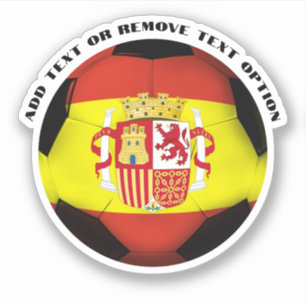 Sticker Espagne Pavillon espagnol balle de football