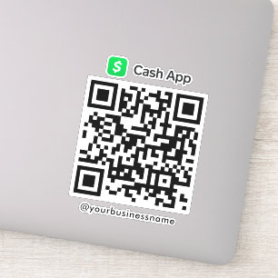 Sticker Espèces App QR Code de l'analyse de paiement pour