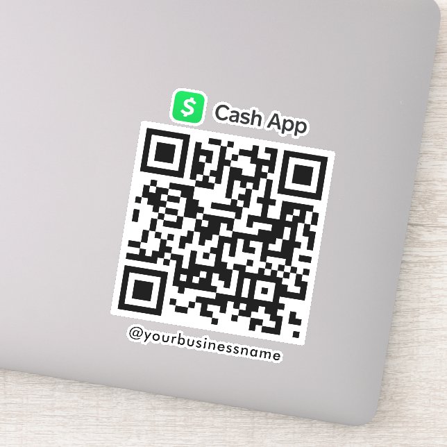 Sticker Espèces App QR Code de l'analyse de paiement pour  (Détail)