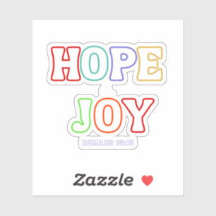 Sticker Espoir & Joie – Romains 15:13