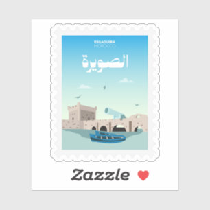 Sticker Essaouira Maroc Timbre-Poste Voyage