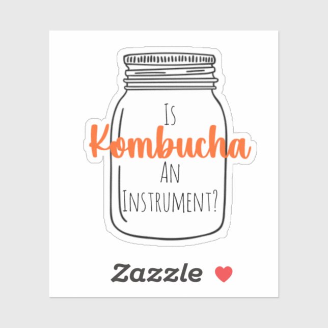 Sticker Est-ce que KombuchaAInstrument?-CustomSticker (Feuille)