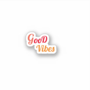 Sticker Esthétique à la mode Good Vibes