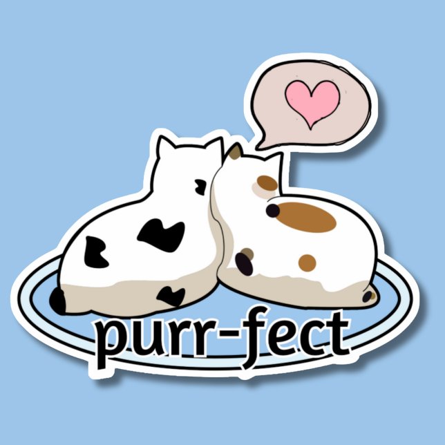 Sticker Étanche Purr-fect (Créateur téléchargé)