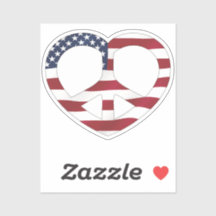 États-Unis Drapeau Coeur de la Paix