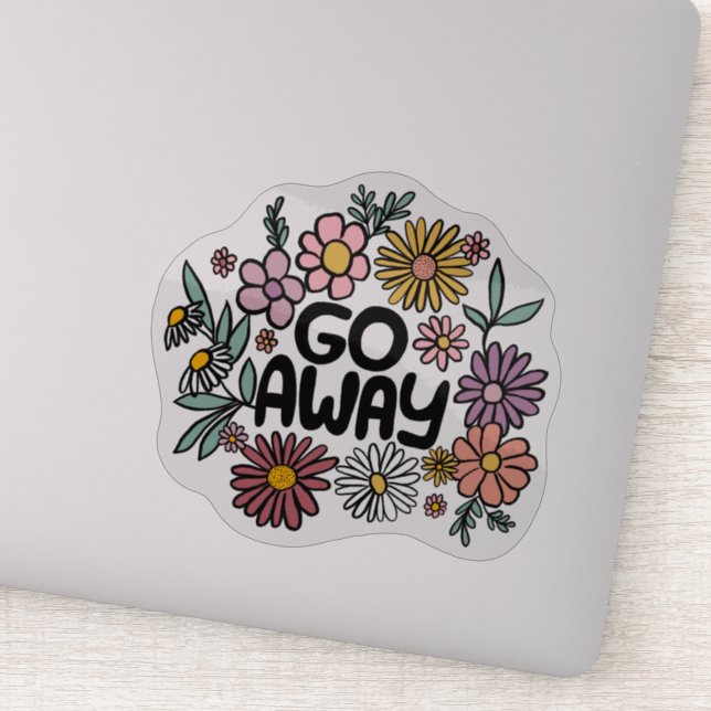 Sticker ÉTEINDRE Funny Floral mignon Daisy Daisy Dessin À  (Détail)
