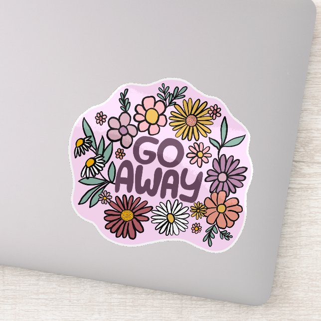 Sticker ÉTEINDRE Funny Floral mignon Daisy Daisy Dessin À  (Détail)