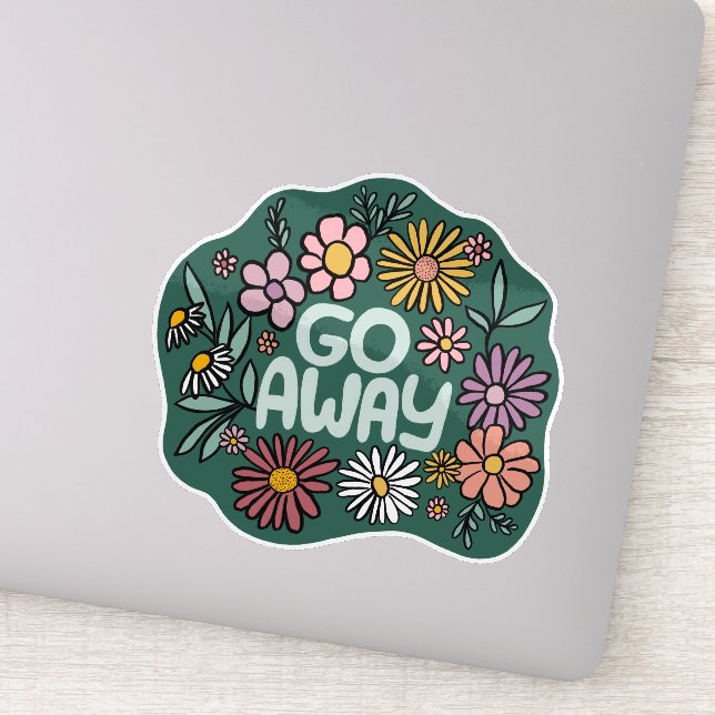 Sticker ÉTEINDRE Funny Floral mignon Daisy Daisy Dessin À  (Détail)