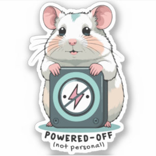 Sticker Éteint Pas Personnel – Vie d'introverti drôle