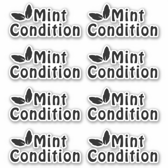 Sticker Éteinte de la condition de la menthe (Devant)