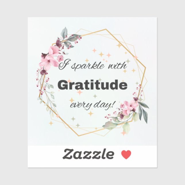 Sticker Étincelle Avec Grâce (Feuille)