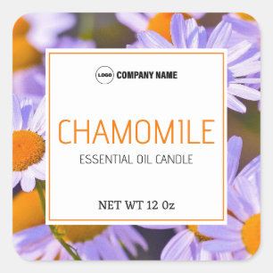 Sticker Étiquette à bougie à saveur chamomile