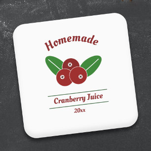 Sticker Étiquette à jus de canneberge modifiable