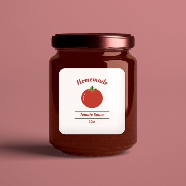 Sticker Étiquette à sauce tomate modifiable (Tomato Sauce Label Sticker)