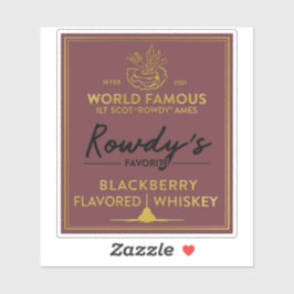 Sticker Étiquette à whisky de Rowdy