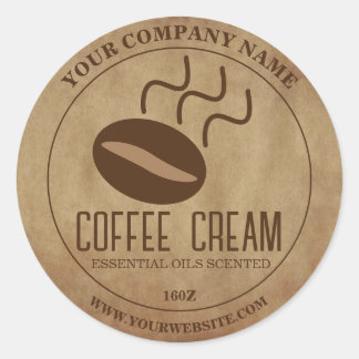 Sticker Étiquette Brown de texture