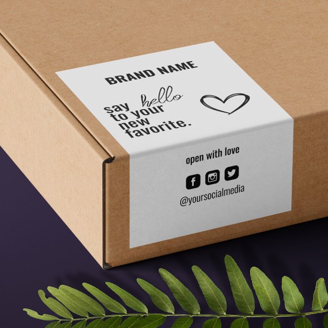 Sticker Étiquette coupe boîte moderne (Créateur téléchargé)