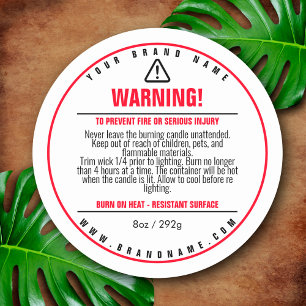 Sticker Étiquette d'avertissement de produit pour