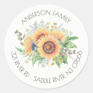 Sticker Étiquette de adresse du jardin de tournes