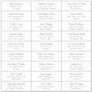 Sticker Étiquette de adresse invité de la fête de 