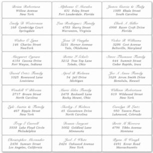 Sticker Étiquette de adresse invité de la fête de 