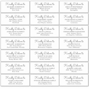 Sticker Étiquette de adresse invité de la fête de 