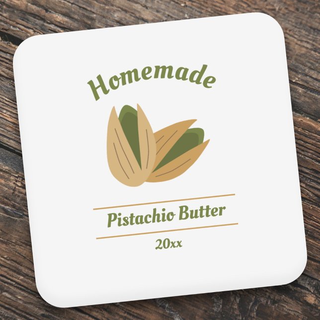 Sticker Étiquette de beurre de pistache (Pistachio Butter Label Sticker)