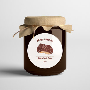 Sticker Étiquette de confiture de châtaignes modif