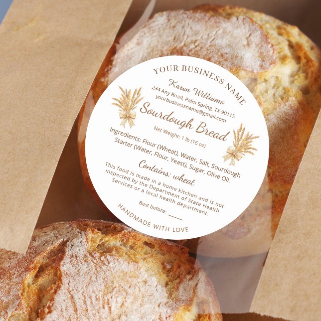 Sticker Étiquette de la loi sur le pain d'aube de  (Créateur téléchargé)