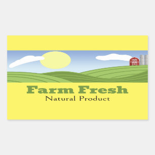 Sticker Étiquette de légumes frais de ferme/fruits