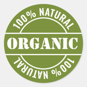 Sticker Étiquette de produit naturel