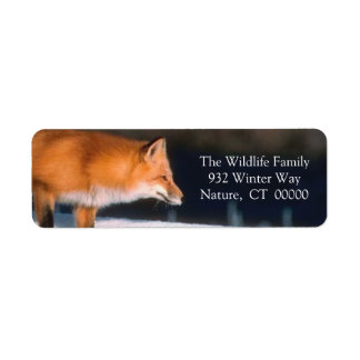 Sticker étiquette de retour de la carte Red Fox Xm