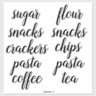 Sticker Étiquette de script d'organisation de la 