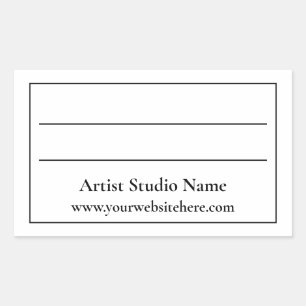 Sticker Étiquette du dos de l'oeuvre