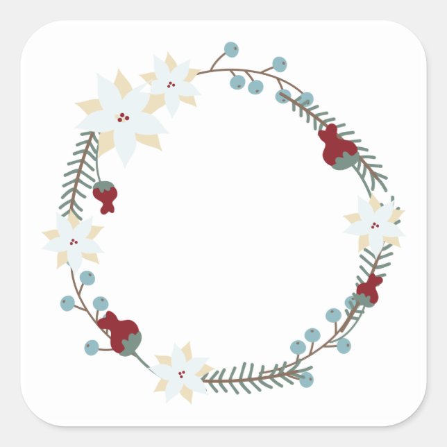 Sticker Étiquette floral (Devant)