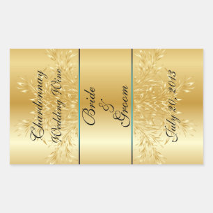 Sticker Étiquette Gold sur Mariage Gold