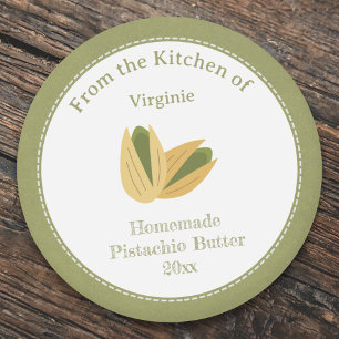 Sticker Étiquette Kraft Rustique au beurre de pist