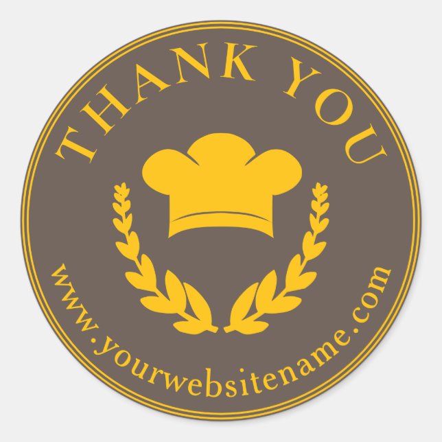 Sticker Étiquette Merci (Devant)