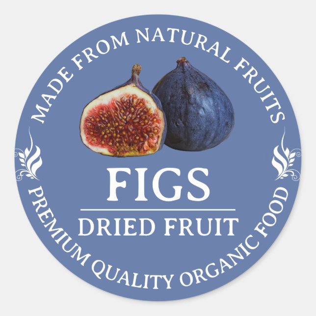 Sticker Étiquette personnalisé à base de fruits se (Devant)