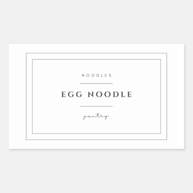 Sticker Étiquette pour oeufs nouilles (Devant)